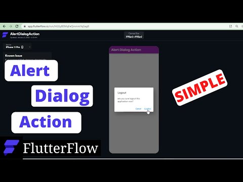 FlutterFlow - Alert
