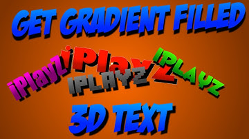 Make a Gradient Filled and 3D Text - Paint.NET Tutorial