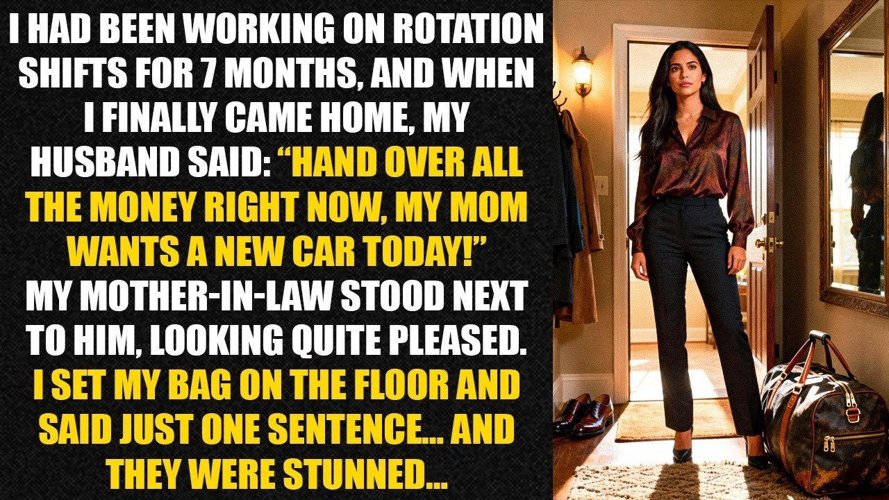 I had been working on rotation shifts for 7 months, and when I finally came home, my husband said...