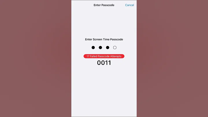 Entering The Screen Time Passcode Until It Unlocks Part 12