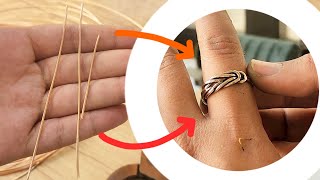 🚫Copper double layer knotted ring💫Making copper, silver and gold jewelry🥰Making jewelry made easy