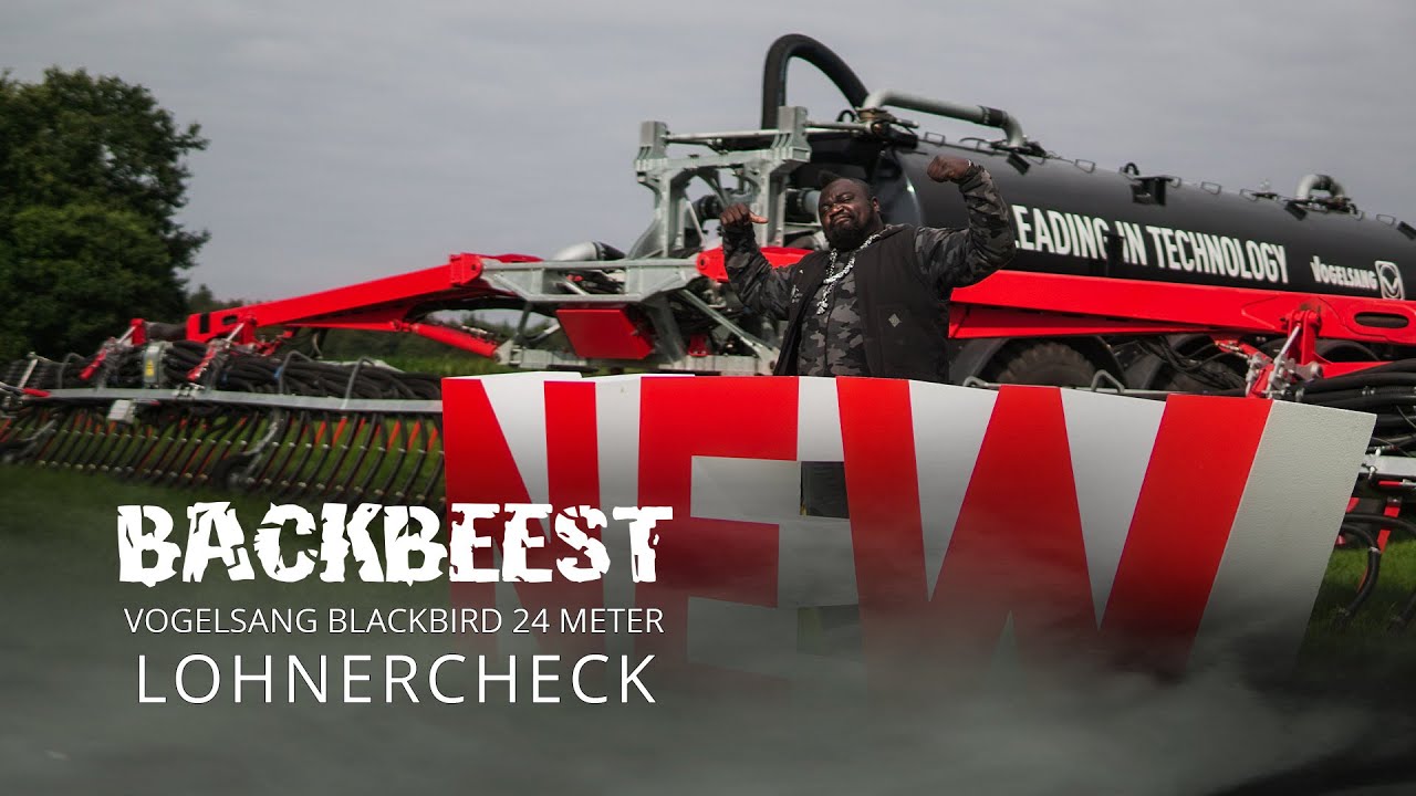 Keno Veith's Lohnercheck mit dem BlackBird 24m Schleppschuhgestänge von Vogelsang