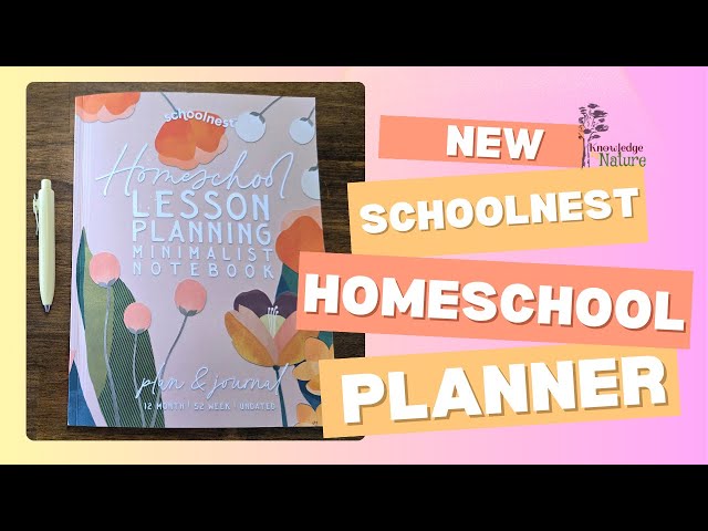 Homeschool Lesson Planning Minimalist Notebook ,12 Month...