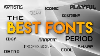 Top 50 Best Fonts For Designers & Creators On YouTube screenshot 5