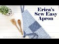 Erica's Sew Easy Adjustable Apron // TUTORIAL!
