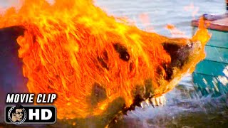 Shark On Fire Scene | JAWS 2 (1978) Movie CLIP HD