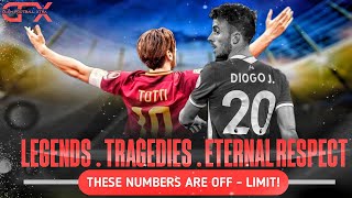 Football Jersey Numbers That Will NEVER Be Worn Again 😢 | Iconic & Retired Forever!