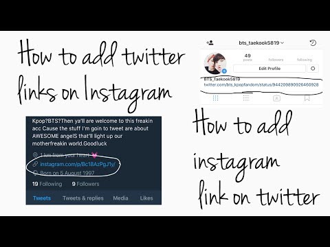 Comment ajouter un lien twitter || sur instagram Comment ajouter un lien sur twitter instagram ????
