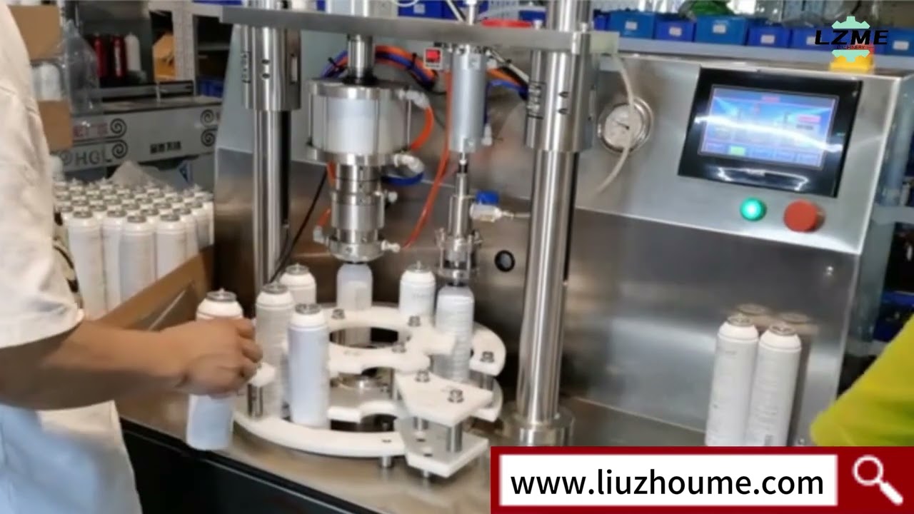 aerosol can filling machine 0402-3