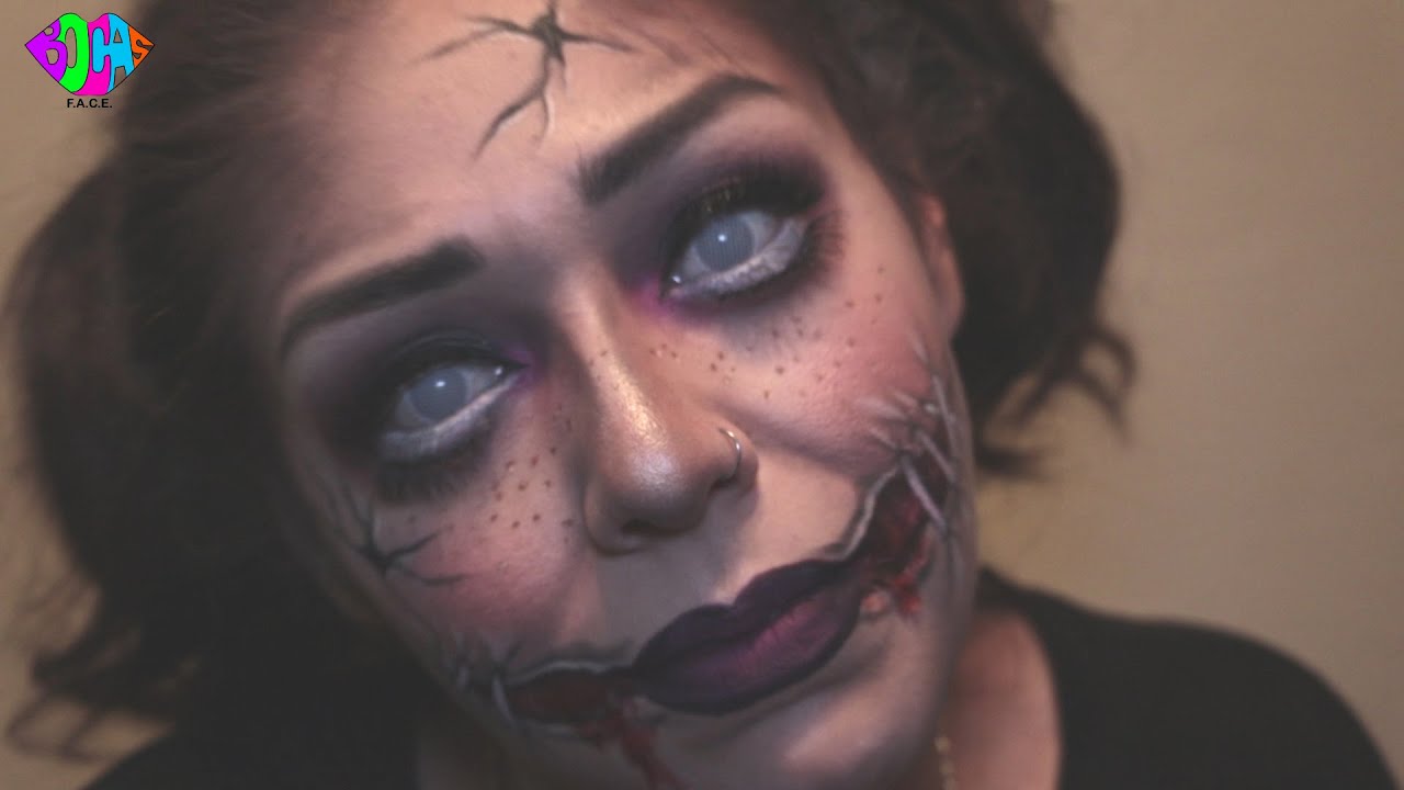 creepy doll painting