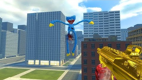 SCARY HUGGY WUGGY FROM POPPY PLAYTIME 3 KEEP THE CITY AT BAY / PART 1- GARRY`S MOD