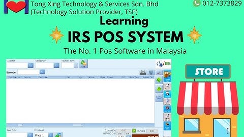 Free learning about Basic Function IRS Pos System