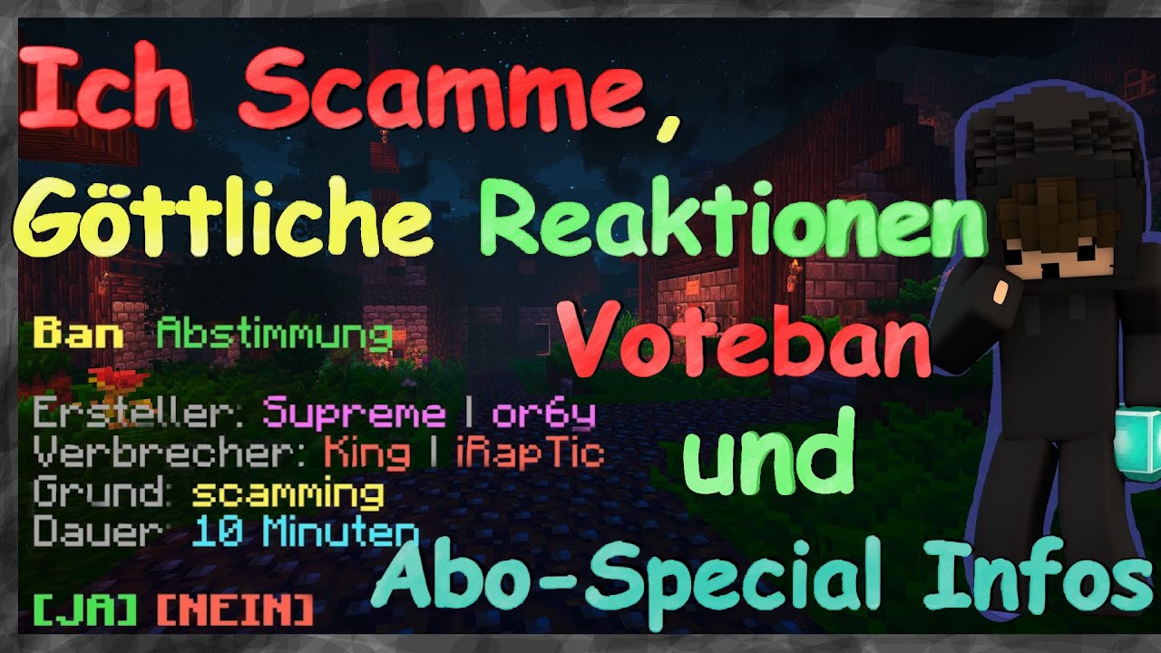 Ich Scamme Leute richtig Ehrenlos auf Bausucht und sie Voteban mich xD + Abo-Special Infos!