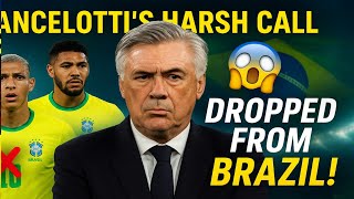 Carlo Ancelotti’s Harsh Decision — Who’s Out of Brazil’s Squad?