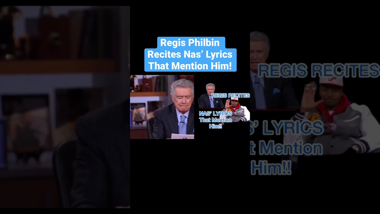 Реджис декламирует тексты песен Nas, в которых он упоминается! 