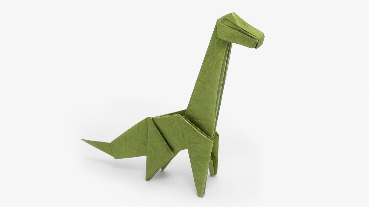 Origami Brachiosaurus (Jo Nakashima) Dinosaur 4 YouTube