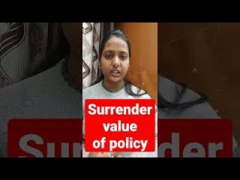 Surrender Value Of Policy #mycommerceinfo #shorts #bed_2022