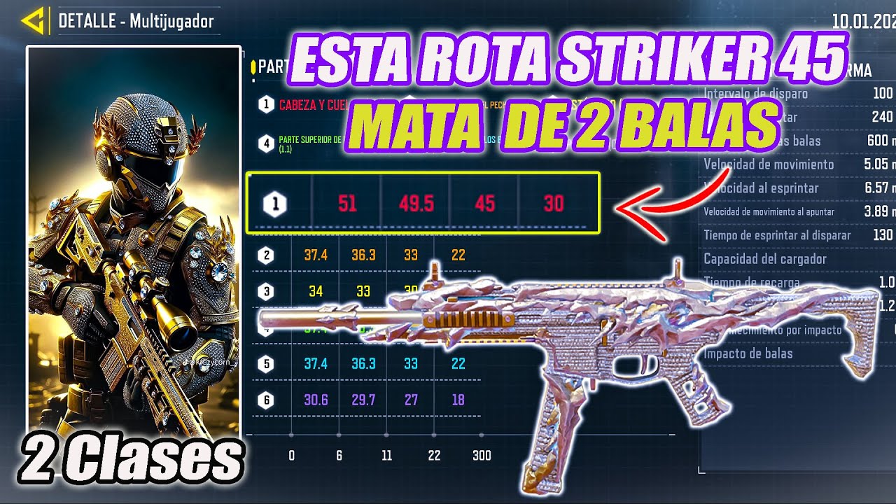 😈SERIE | Mejores armas RANKED para STRIKER 45 nueva temporada CO MOBILE ...
