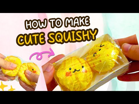 DIY Squishy 🍊 How to make a paper squishy - Step by Step Tutorial - YouTube