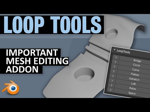 Loop Tools Addon | Important Mesh Editing Tool | Blender 2.8