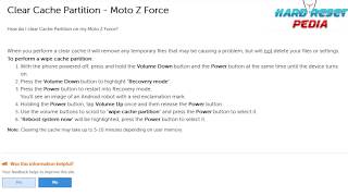 ☑️ Moto Z Force Clear Cache Partition screenshot 3