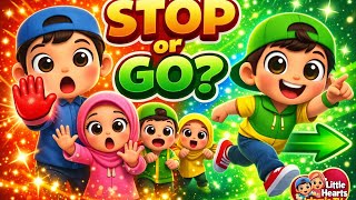 STOP or GO? ✋➡️ | Freeze Game for Kids | Little Hearts Islamic TV screenshot 5