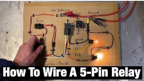 How to Wire a 5 Pin Automotive Relay. Pins 87/30/85/86/87a . Bosch Style. Fans / Fuel Pump / Lights