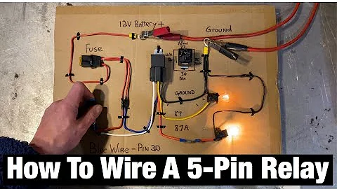 How to Wire a 5 Pin Automotive Relay. Pins 87/30/85/86/87a . Bosch Style. Fans / Fuel Pump / Lights