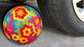 EXPERIMENT - Crunchy Toy vs Car Tire Crushing #crusher #asmr