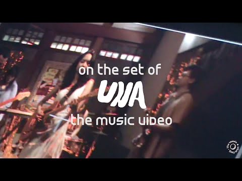 the vowels they orbit - Una (on the set of the music video)