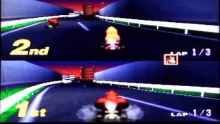 Mario Kart 64 Multiplayer Race At Toads Turnpike