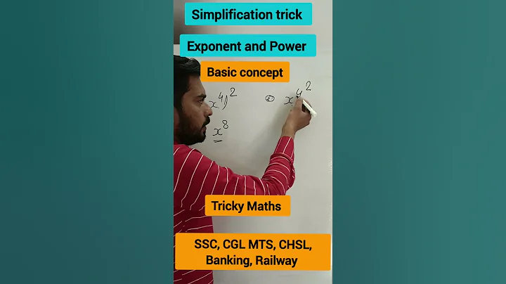 Basic concept Exponent and power/ simplification Trick #shortsfeed #shortvideo #exponents #shorts