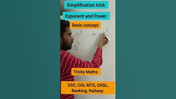Basic concept Exponent and power/ simplification Trick #shortsfeed #shortvideo #exponents #shorts