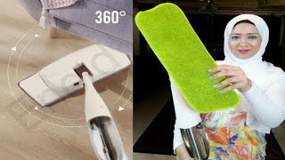 ريفيوعن المساحة الرشاش ممسحة الارضيات الجديده للسيراميك والباركيه | water spray mop review