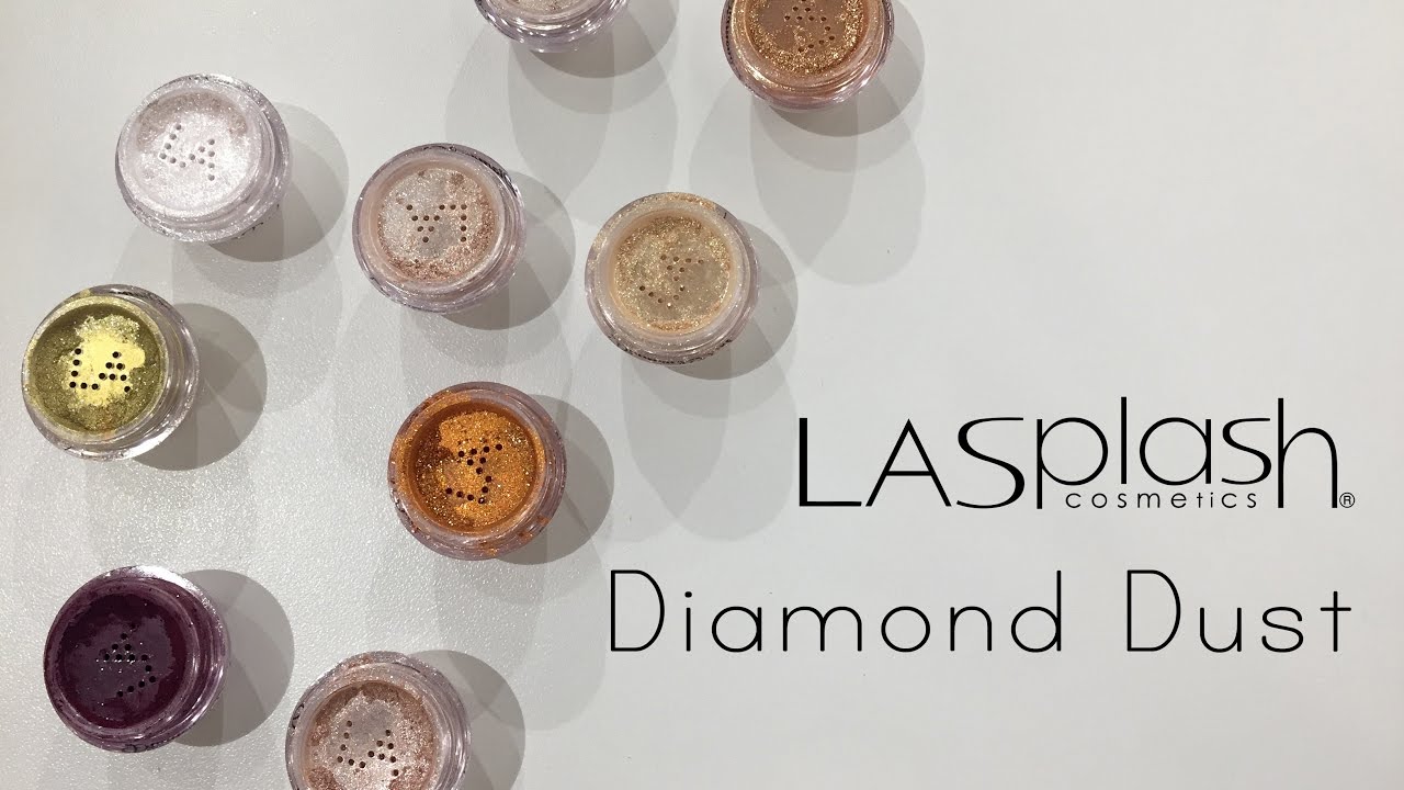 LA Splash Diamond Dust Swatches - Lösa Pigment av hög kvalité!