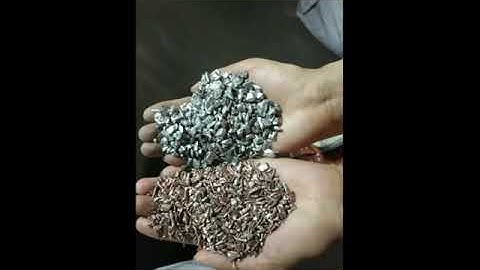 Brass zinc scraps sorting machine in customer