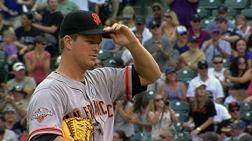 SF@COL: Cain fans five over eight dominant frames