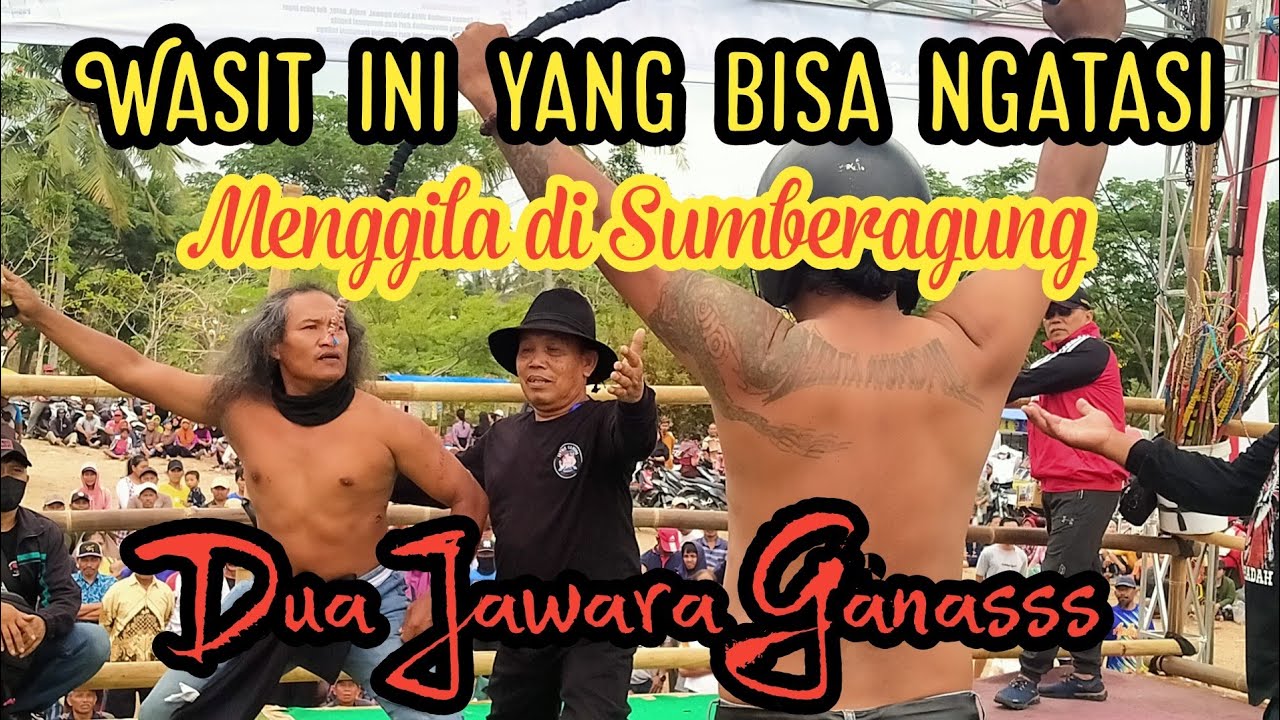Du3l mendebarkan💥dua juara sakti di Tiban Sumberagung