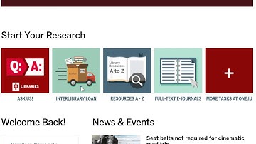 Tour of the IU Libraries Website for Distance Learners