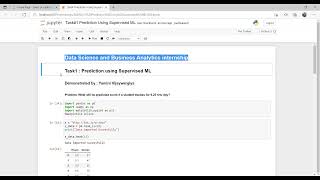 Spark Foundation -Task1 Supervised ML #GRIPJULY21