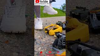 Girl Destroyed Large Excavator