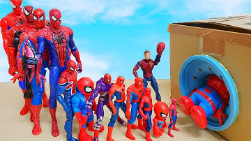 Various Size of Spiderman Walk into the Hole in Spo Spo Box #3