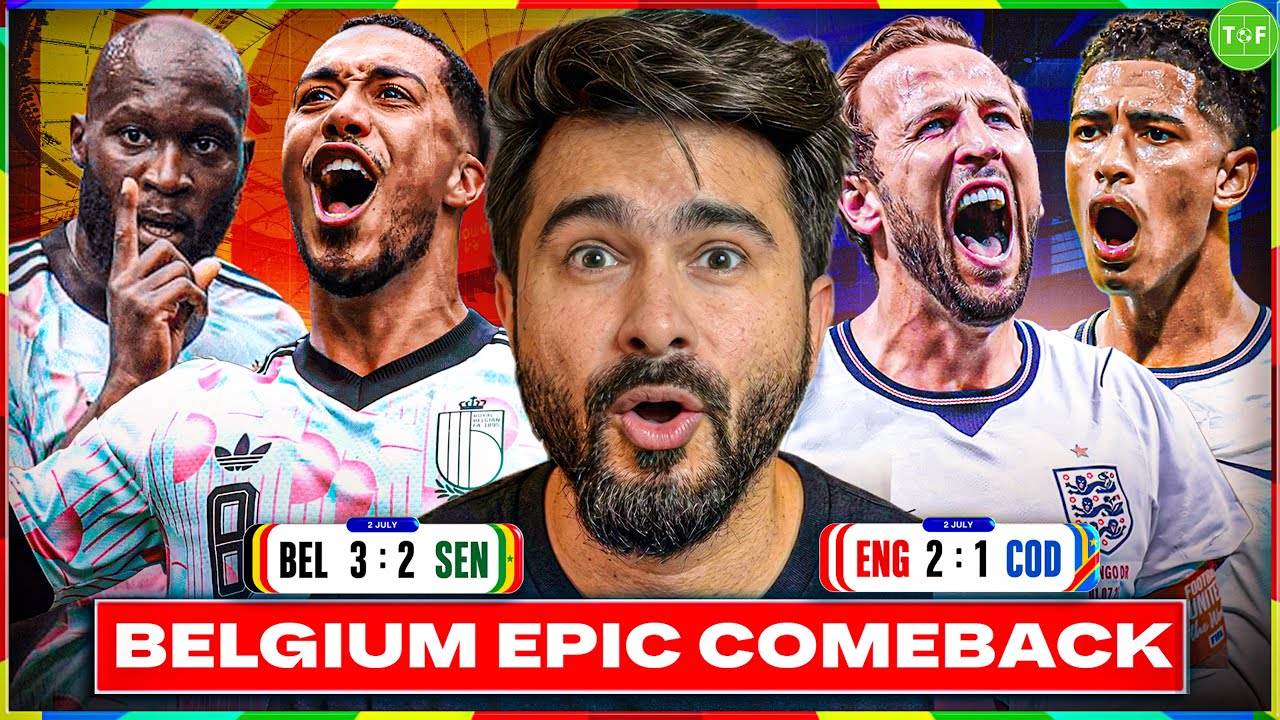 BELGIUM EPIC 3-2 COMEBACK vs SENEGAL! HARRY KANE & ENGLAND 2-1 COMEBACK vs CONGO!