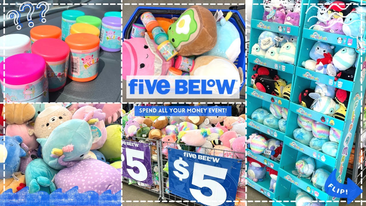 five below squishmallow event vlog - opening 15 micromallow mystery