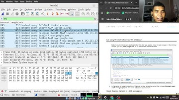 10.2.7 Lab - Using Wireshark to Examine a UDP DNS Capture