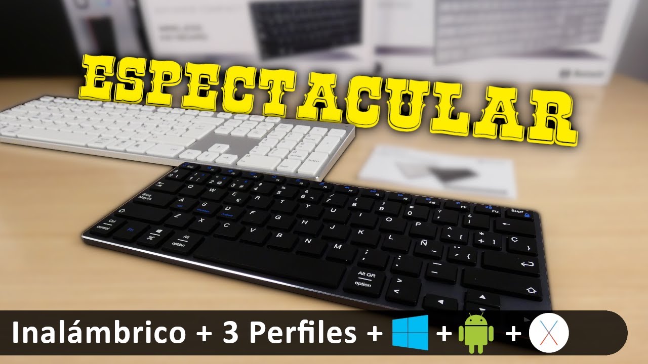 Teclado y Ratón Inalámbricos - Ultra Plano Silencioso Premium SUBBLIM,  Inalámbrico, Plata, Blanco