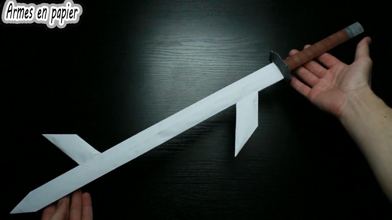 Comment faire des lames de Kiba à partir de papier. Armes de Ninja