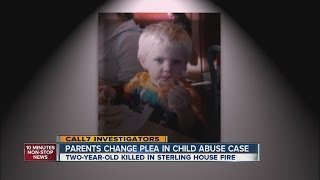 Parents plead guilty for boy's death in fire