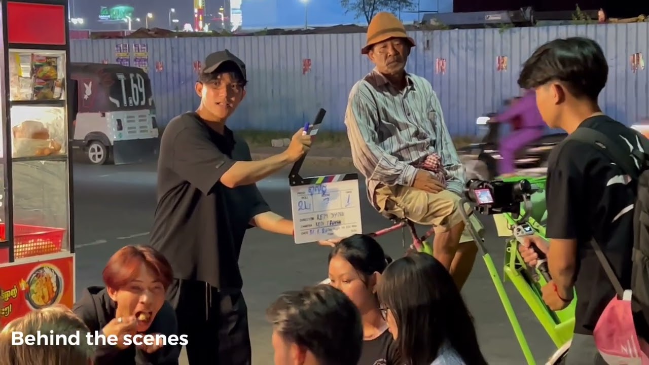 សកម្មភាពBehind the scene នៃក្រុមនិស្សិតជំនាញCreative Multimedia ចុះអនុវត្តន៍ផ្ទាល់ថតភាពយន្តខ្លី 
