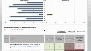 SEOmoz SERPs analysis tool tutorial